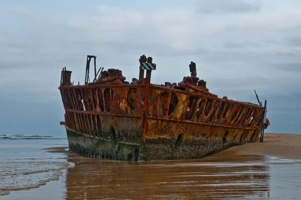 stock image Maheno Shipwreck