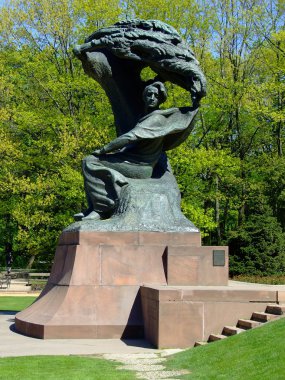 Frederick Chopin monument in Warsaw clipart