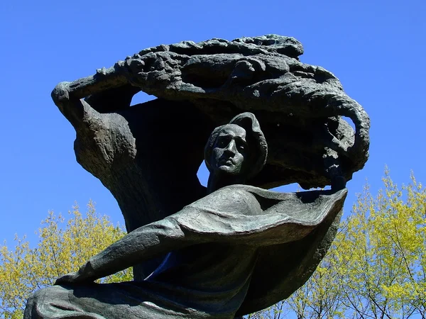 Frederik Chopin monumentet - Stock-foto