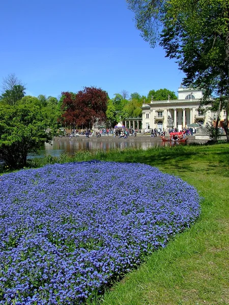 stock image Palace in park, Warsaw