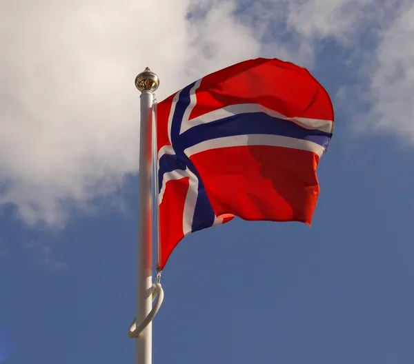 Flaga Norwegii — Zdjęcie stockowe