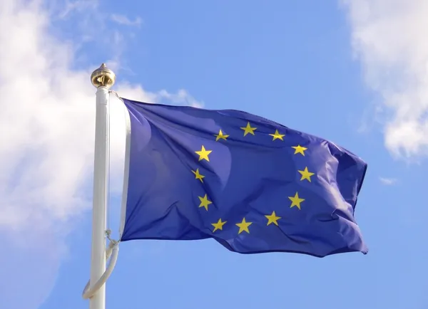 Flaga UE — Zdjęcie stockowe