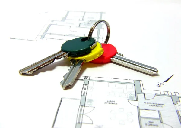 Stock image Keys to a new house