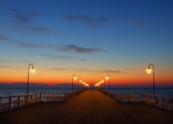 波罗的海的码头 — 图库照片