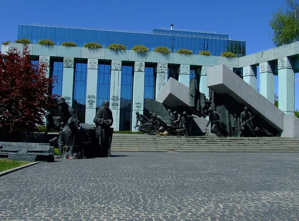 Warszawa opstand monument i Warszawa - Stock-foto