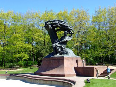 Frederick Chopin monument clipart