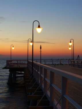 Pier in Gdynia, Poland clipart