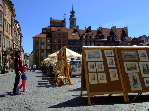 Старый город в Варшаве — стоковое фото