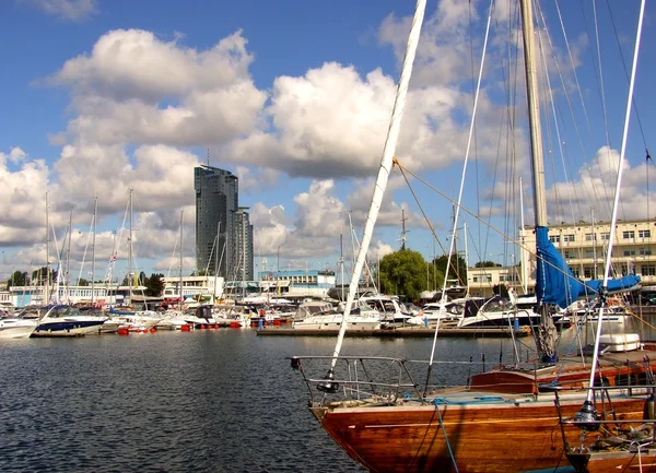 Kikötő Gdyniában — Stock Fotó