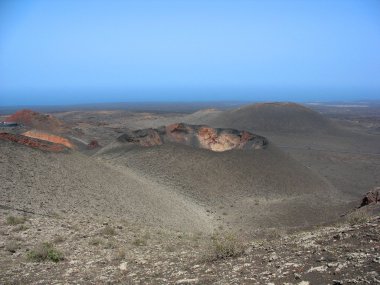 Volcans in Lanzarote clipart