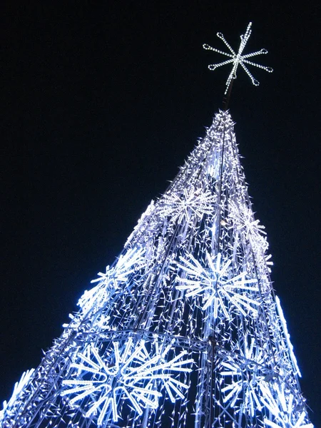 Árbol de Navidad eléctrico Imágenes de stock libres de derechos