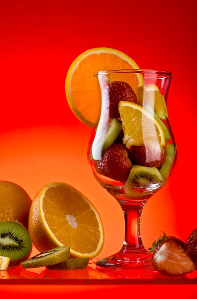 Фрукти і фруктовий коктейль Ліцензійні Стокові Фото