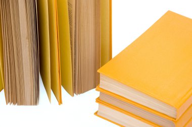 Yellow books clipart