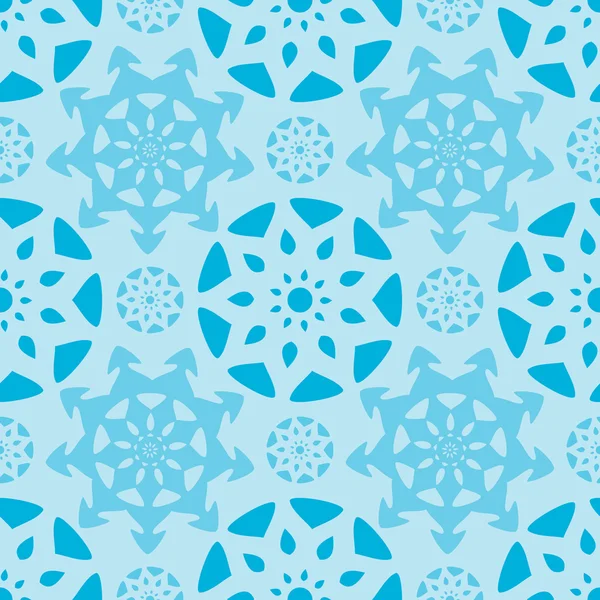 Blå abstrakta sömlösa upprepa mönster — Stock vektor
