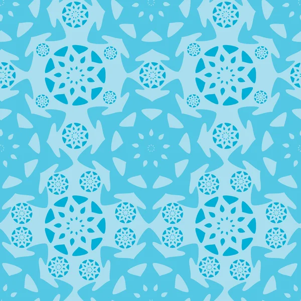 Blå abstrakta sömlösa upprepa mönster — Stock vektor