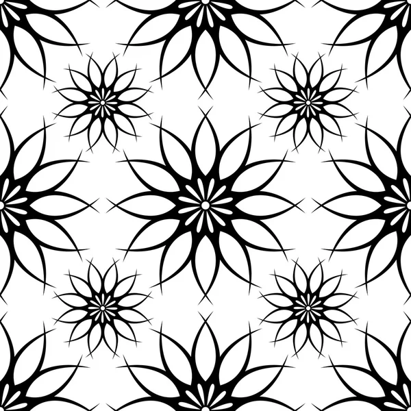 Floral abstract seamless repeat pattern — Stock Vector