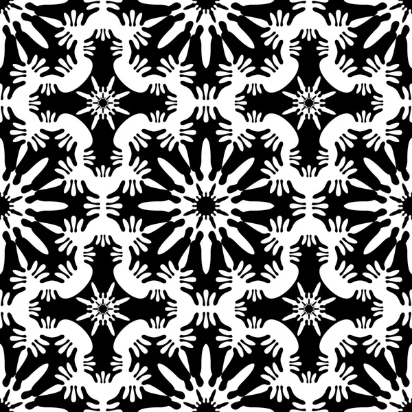 Modèle abstrait sans couture noir-blanc — Image vectorielle