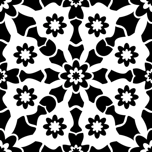 Modèle abstrait sans couture noir-blanc — Image vectorielle