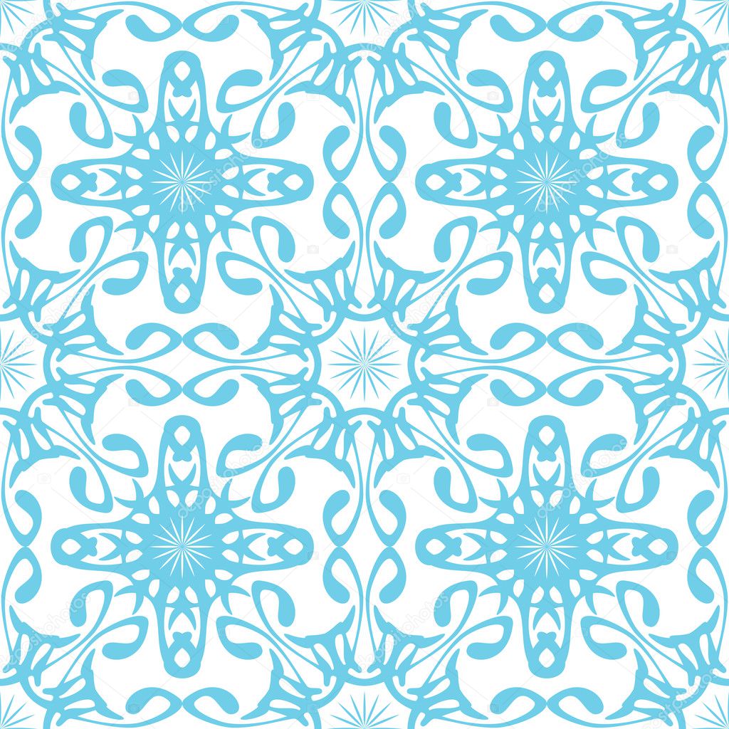 Blue abstract seamless repeat pattern