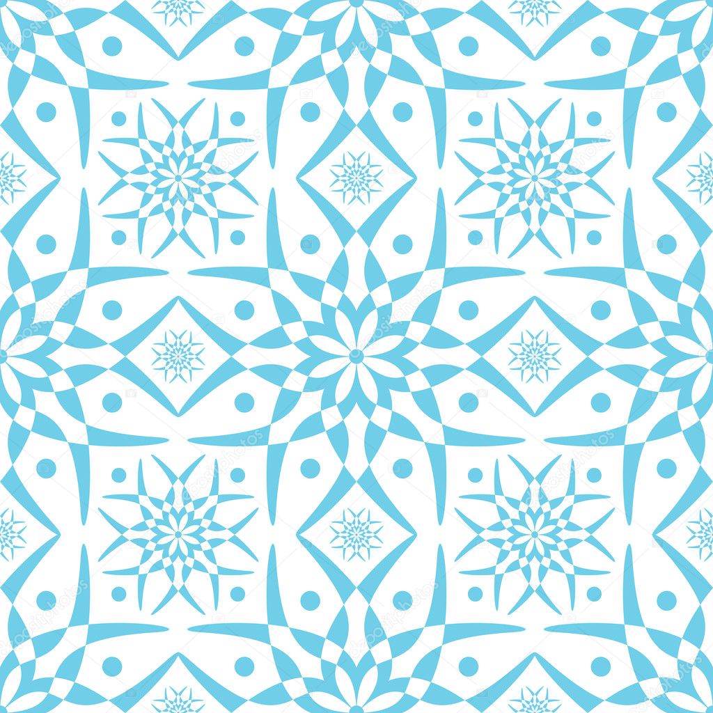 Blue abstract seamless repeat pattern