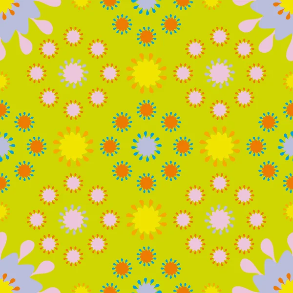 Patrón sin costura floral abstracto — Archivo Imágenes Vectoriales