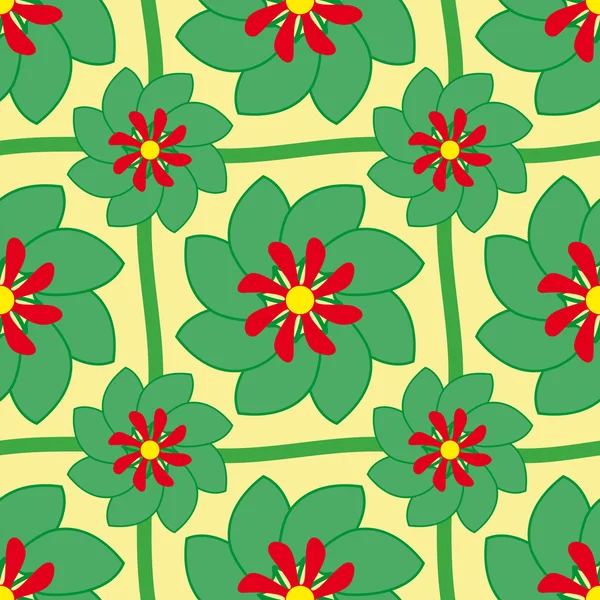Modèle floral abstrait sans couture — Image vectorielle