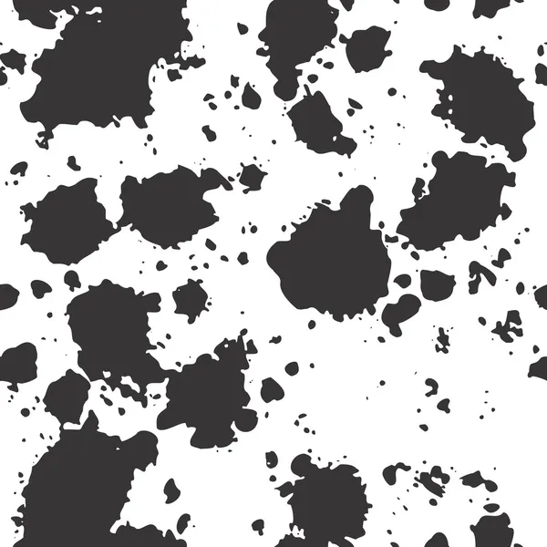 Splattered abstract seamless pattern — Stock Vector