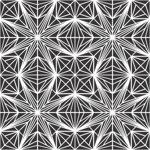 Naadloze patroon van abstracte zwart-wit — Stockvector