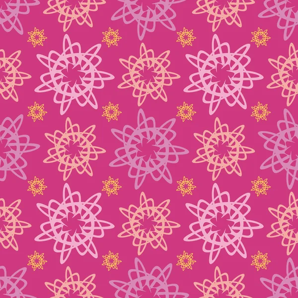 꽃 추상 원활한 패턴 — 스톡 벡터