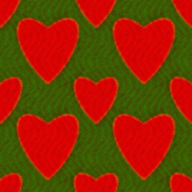 yürekleri soyut desen