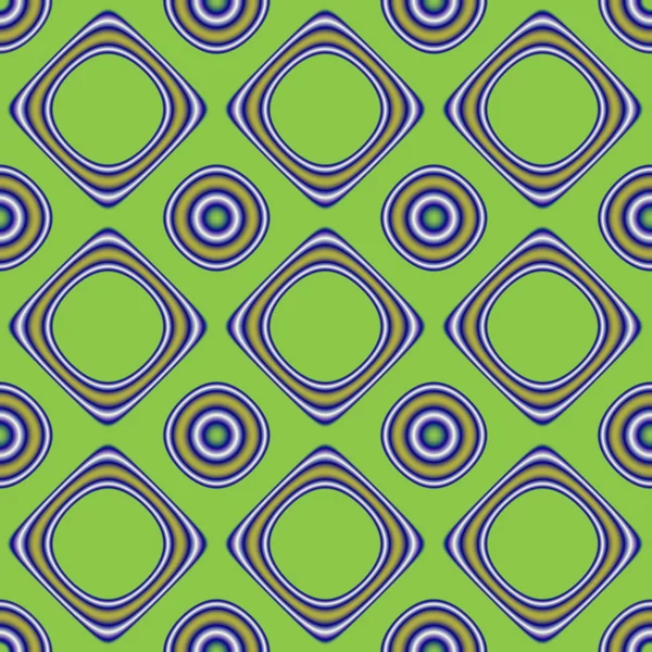 Patrón abstracto con círculos y cuadrados — Foto de Stock