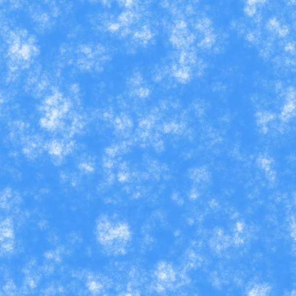 Sömlös blå himmel med fluffiga moln — Stockfoto