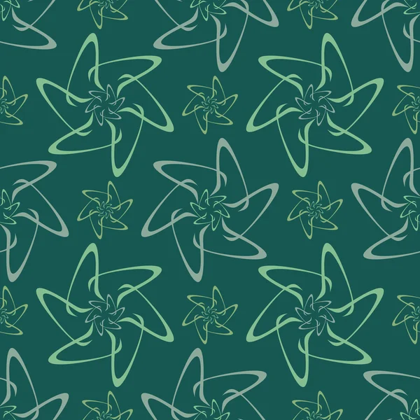 Patrón sin costura abstracto floral — Vector de stock
