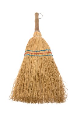 Broom isolated aganist white background clipart