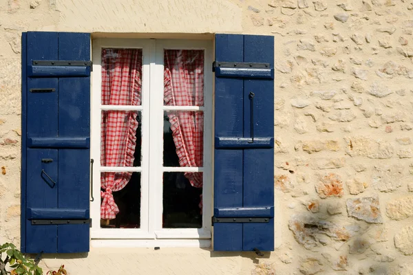 stock image Blue Shuttered Window