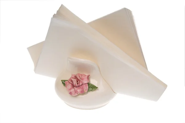 Isolated paper napkins — Stock Photo, Image
