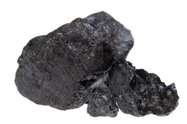 Isolated coal, carbon nuggets clipart