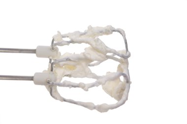 Whipped cream isolated