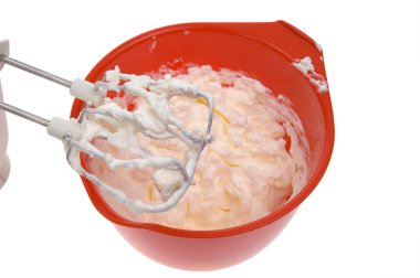 Whipped cream isolated