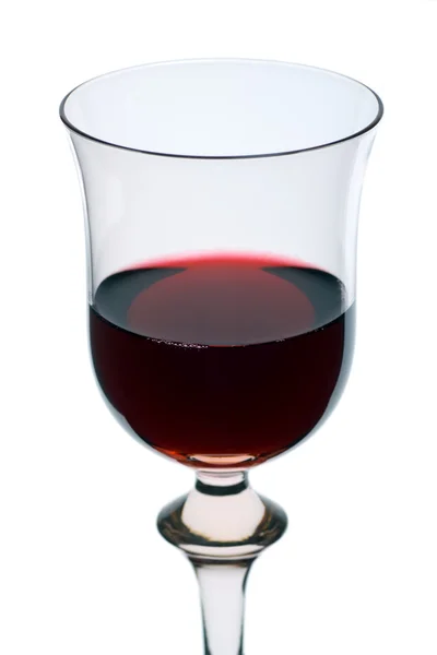 Kieliszek czerwonego wina izolowanego na białym — Zdjęcie stockowe