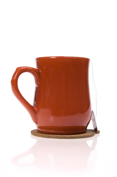 stock image Tea cup with tea bag