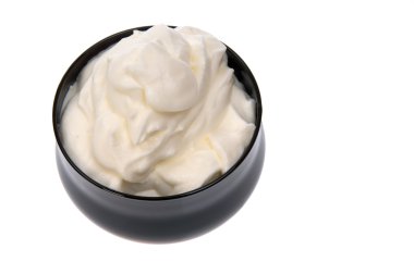 Whipped cream isolated