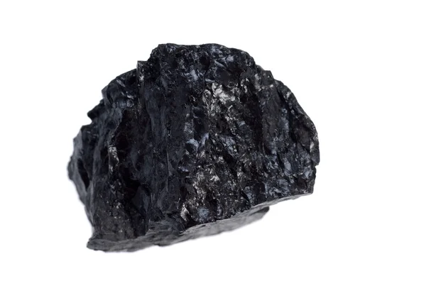 고립 된 석탄, 탄소 덩어리 — 스톡 사진