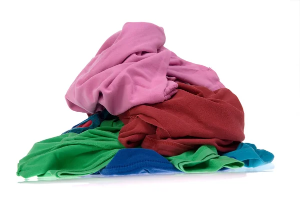 Stapel schmutzige Wäsche für die Wäsche — Stockfoto