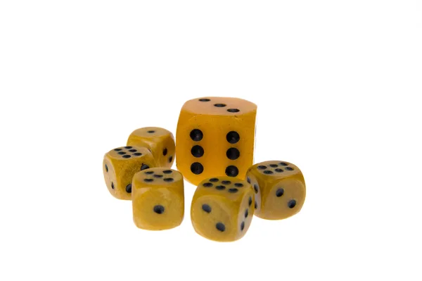 stock image Dice isolated on white