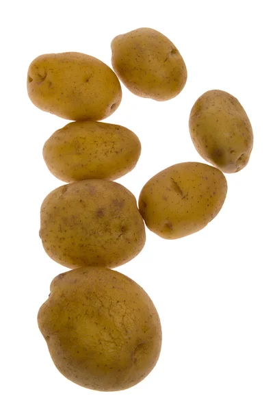 Potatis isolerad på vit bakgrund — Stockfoto