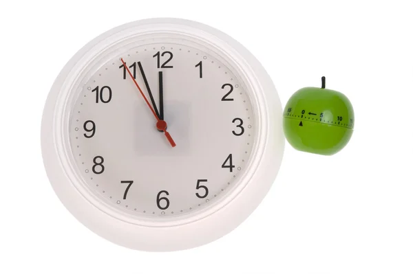 Clock in kitchen — Stock Photo, Image