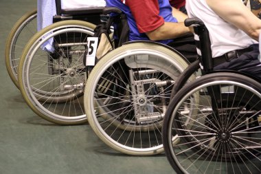 Men in wheelchair clipart