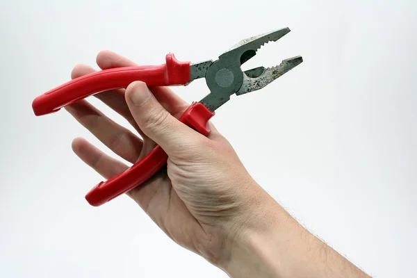 Hand with tool — Stock Photo, Image