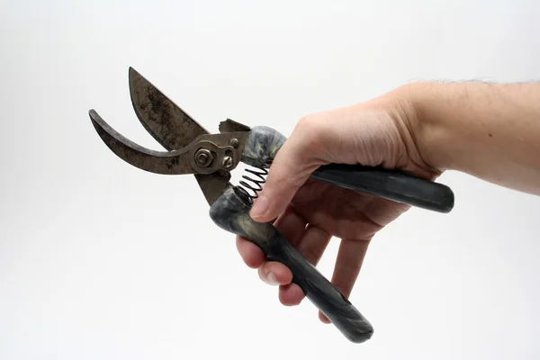 Hand with tool — Stock Photo, Image